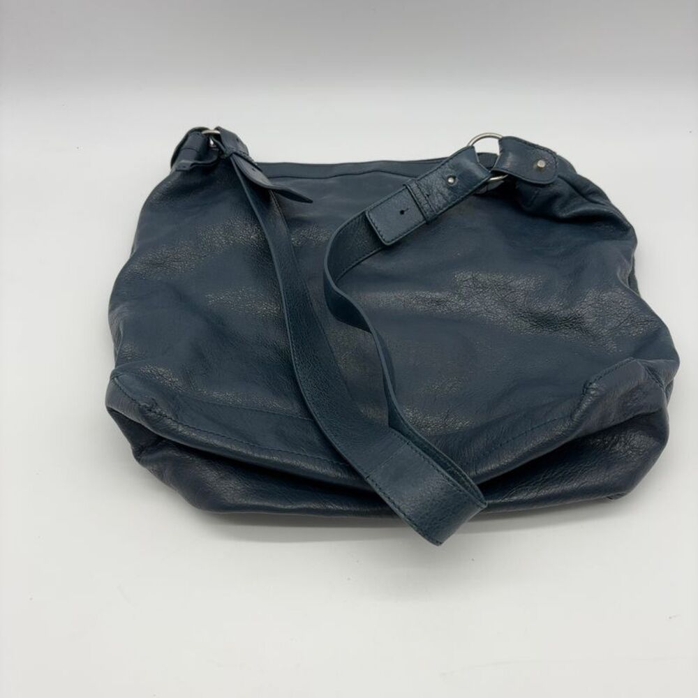 Balenciaga Navy Leather Hobo Satchel